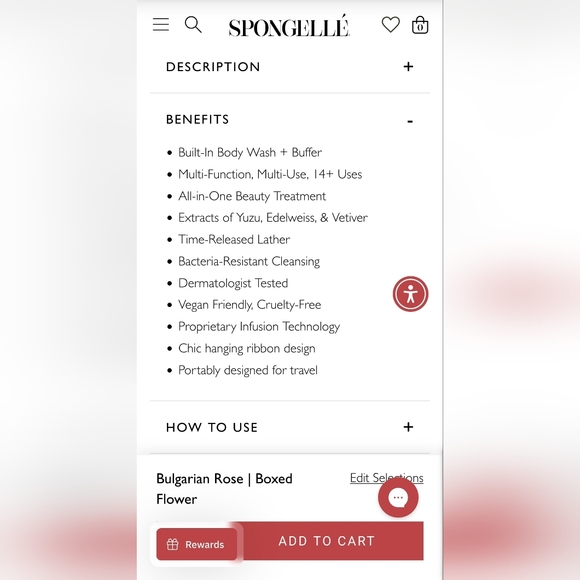 Spongellé Bulgarian Rose Body Wash Infused Buffer - Picture 7 of 9